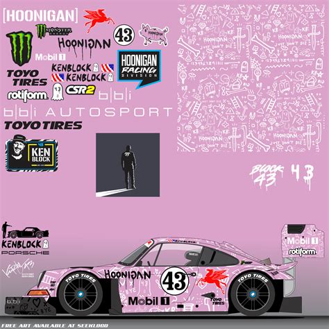 ken block hoonigan pink.